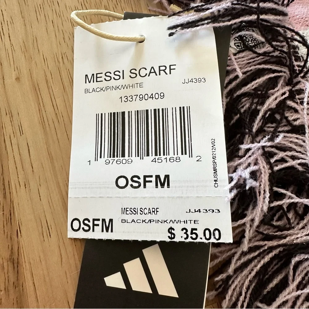 Adidas Inter Miami CF Lionel Messi Scarf JJ4393 Black Pink #10 Neck Wrap‎